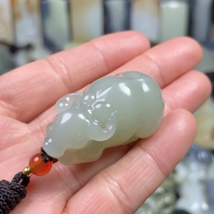 和田玉未镶嵌挂件