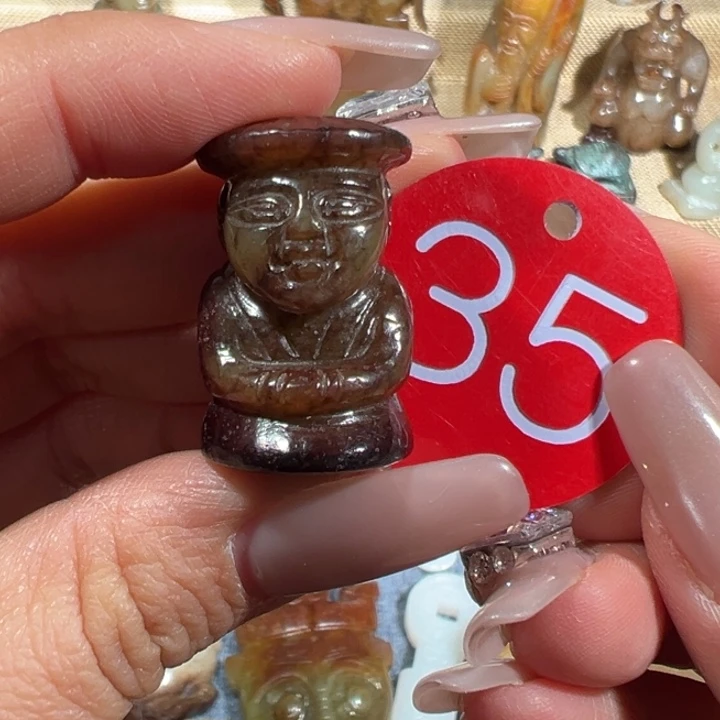 和田玉未镶嵌挂件