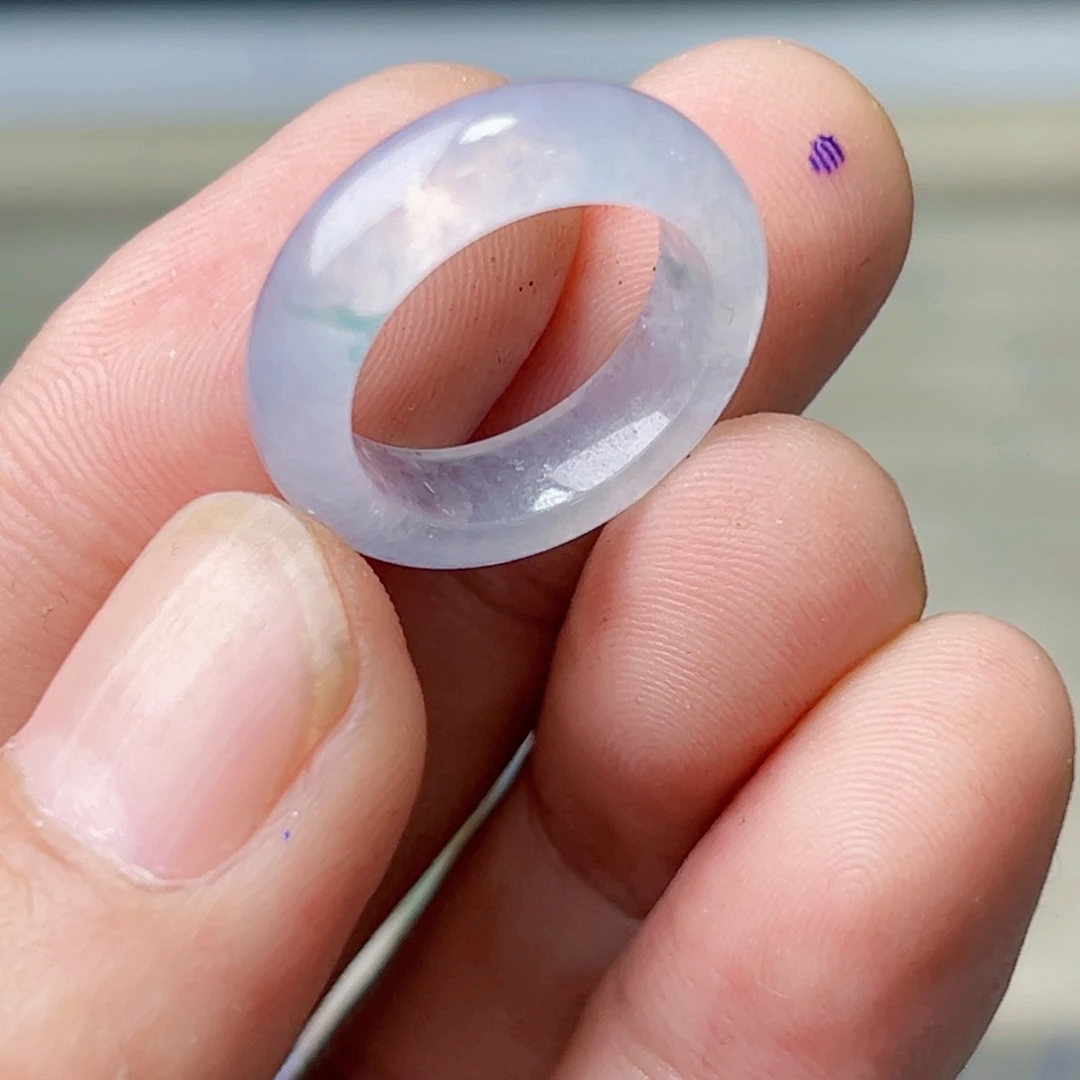 定制翡翠未镶嵌圈口13号