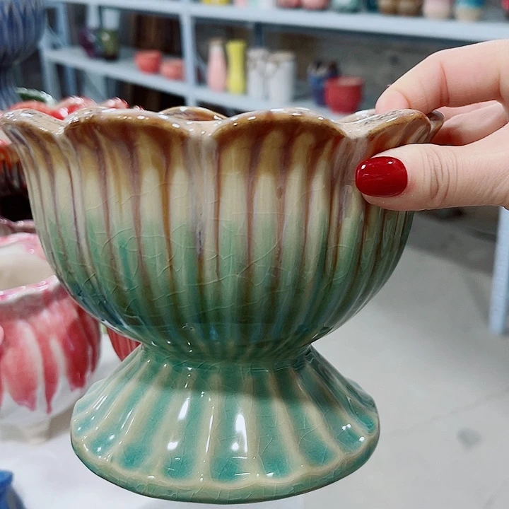 多肉陶瓷花盆满10元包邮