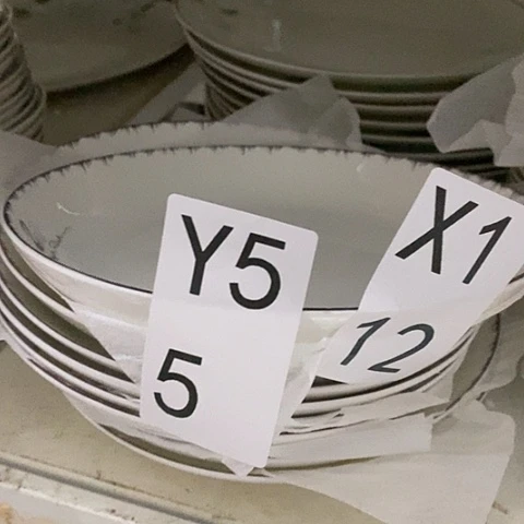 瓷四个深盘天鹅八寸y55