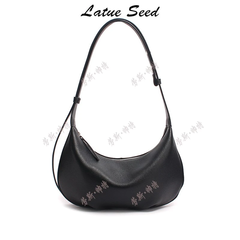 【A707-黑色】新品简约百搭时尚单肩轻便ins休闲女包21740