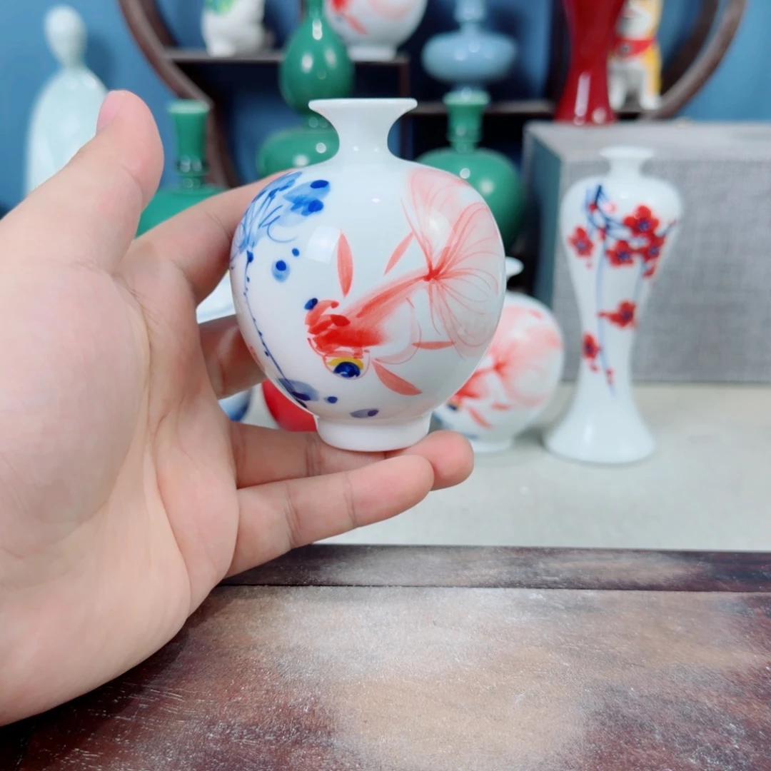 陶瓷手工小花器摆件