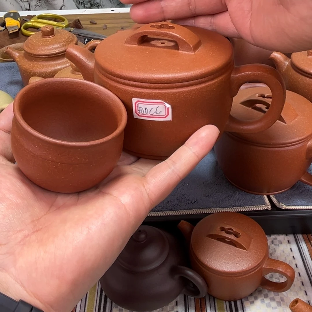 紫砂茶壶牛**坤300毫升红降坡汉瓦