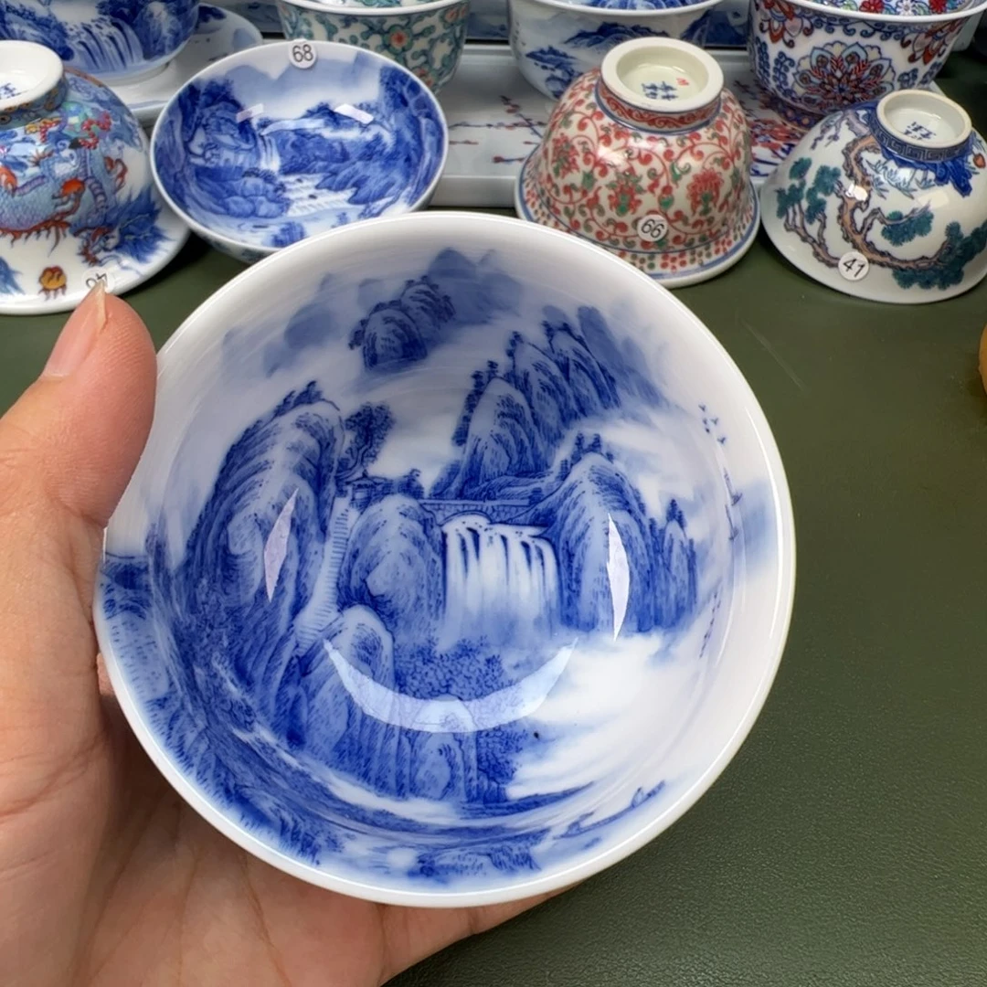 陶瓷景德镇纯手工纯手绘茶具木木2