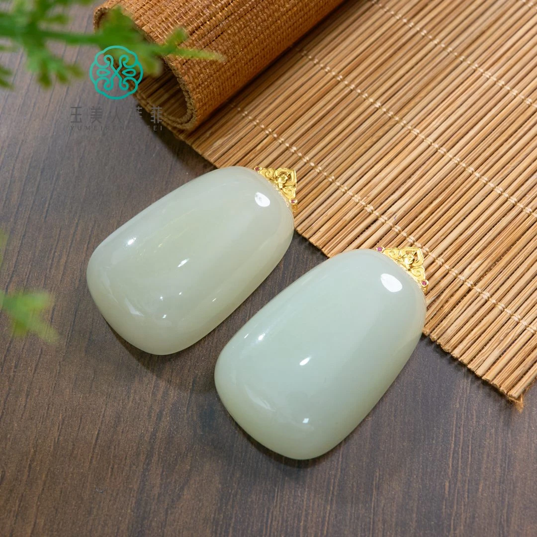 石惑珠宝*和田玉吊坠约45*26mm/多样性发一