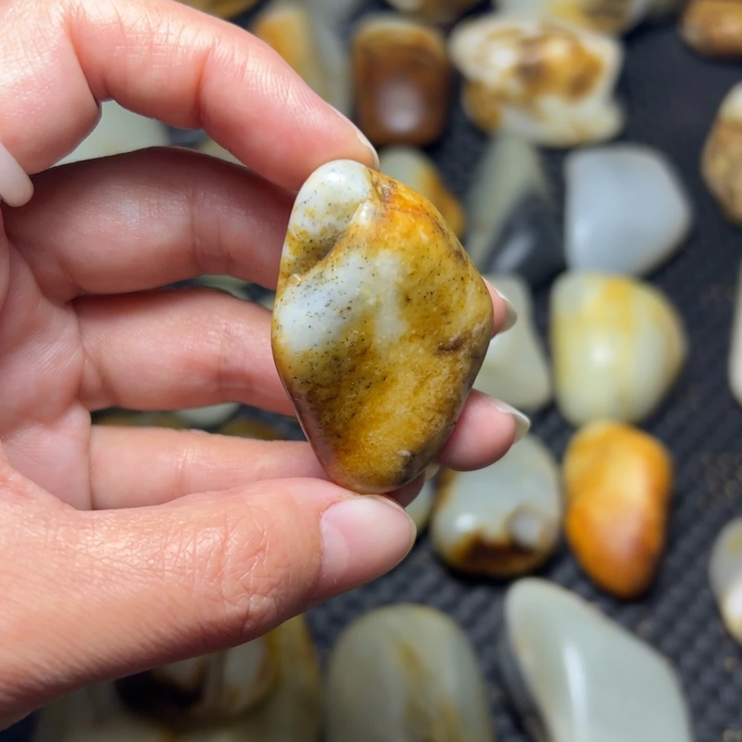 和田玉未镶嵌挂件38