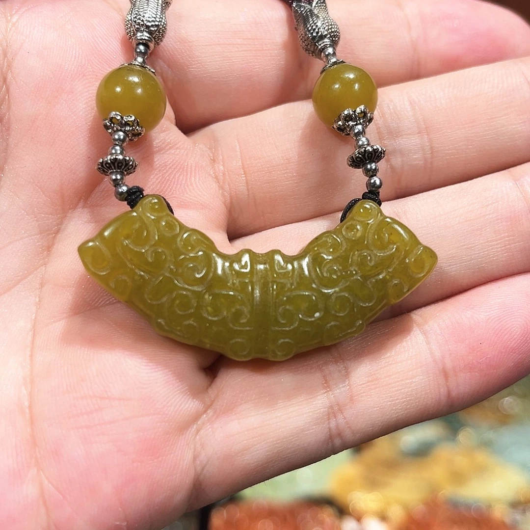 未镶嵌岫玉毛衣链