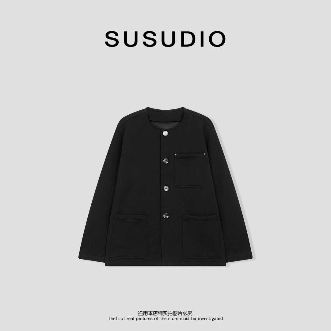 SUSUDIO 设计款日系复古简约卫衣外套70087