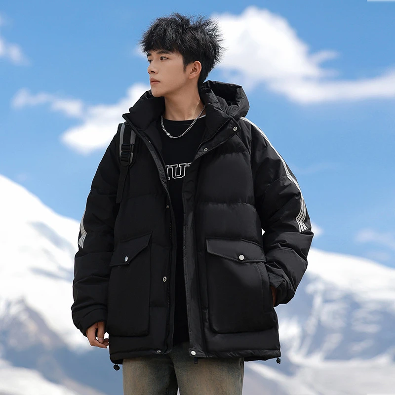 GOYN情侣男女同款冬季加厚防寒保暖面包服冬装时尚百搭连帽外套