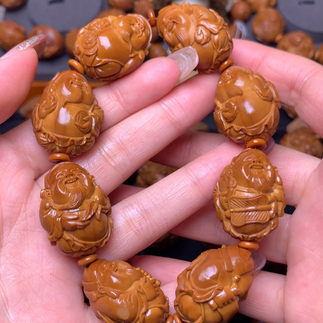 橄榄核手串/手链八宝财神