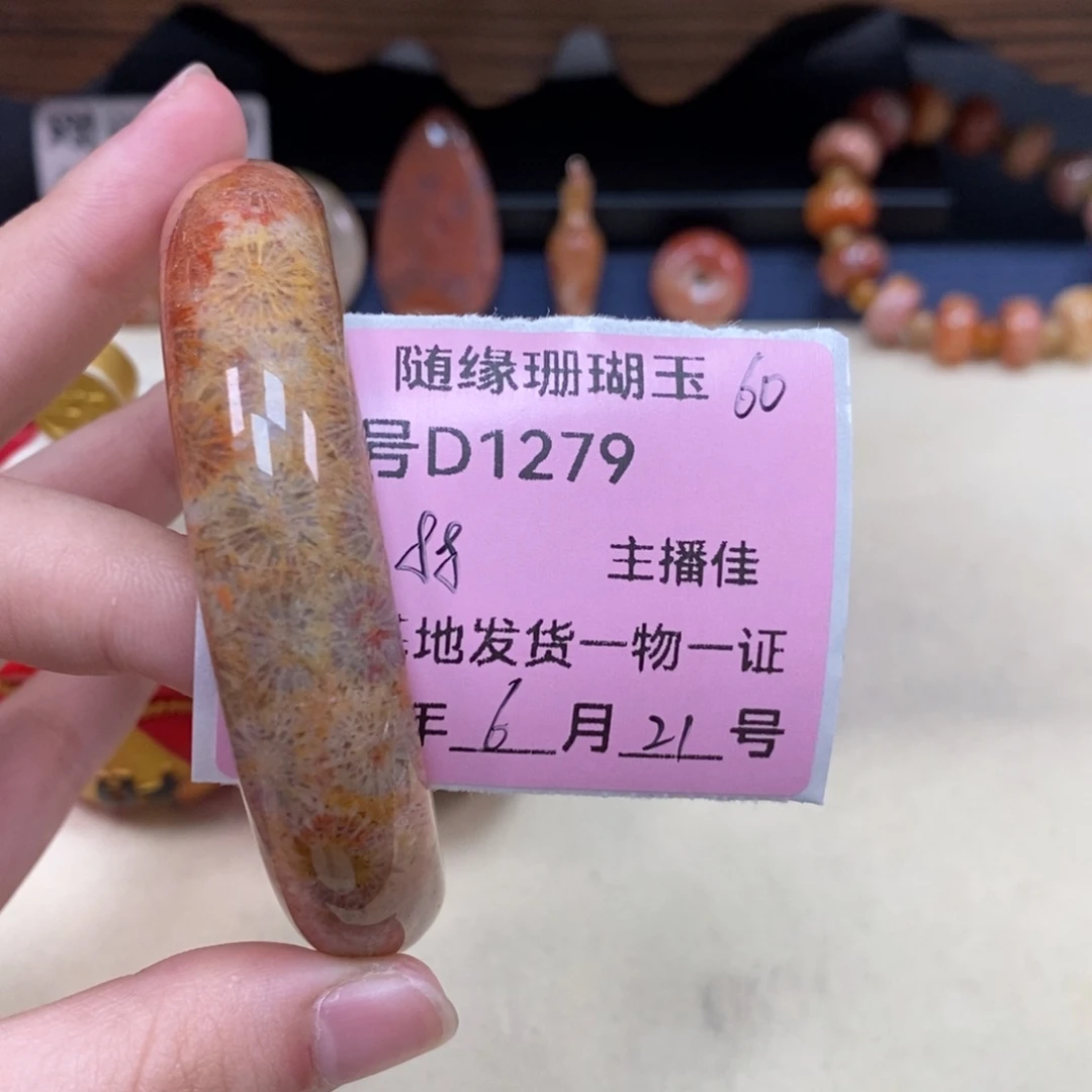 硅化珊瑚（珊瑚玉）D1279未镶嵌香*