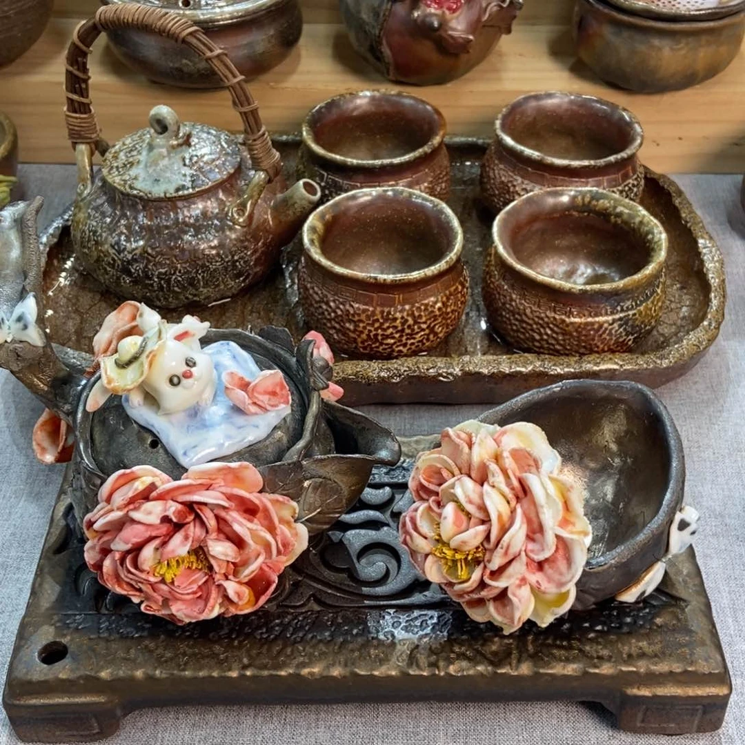 纯手工纯柴烧精品茶具