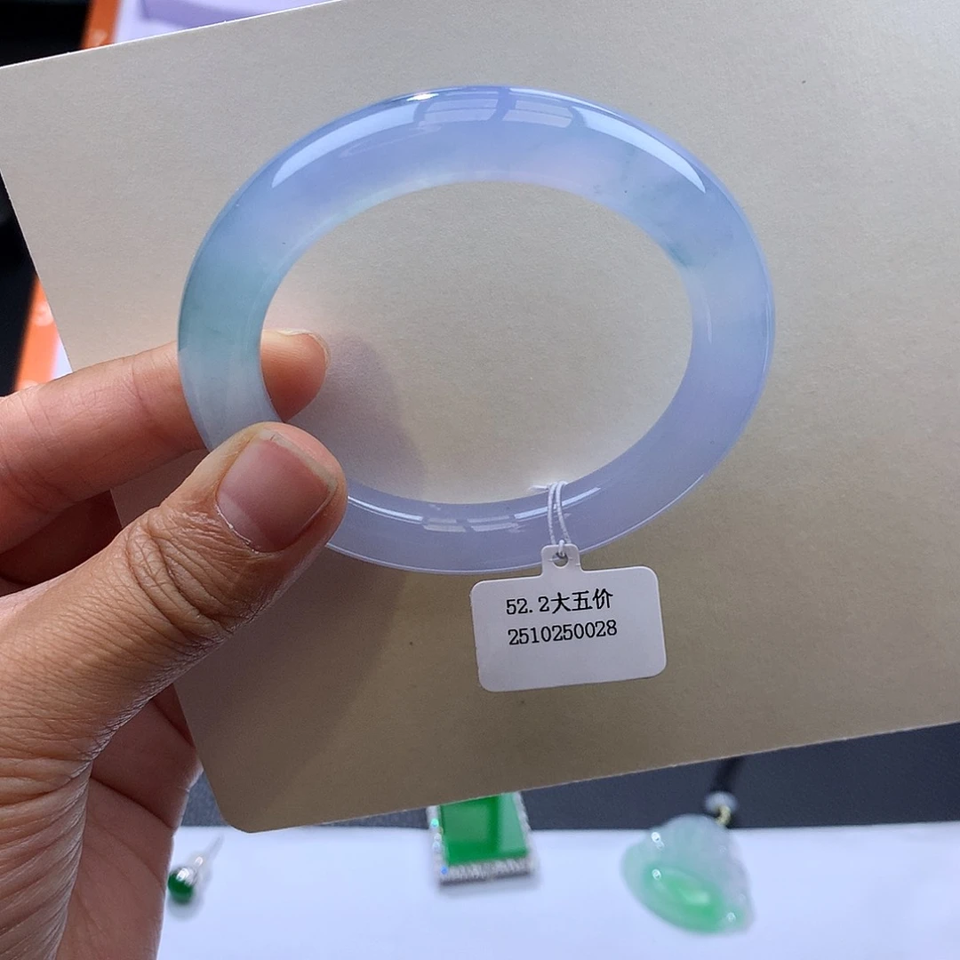 未镶嵌手镯翡翠冰紫圆条