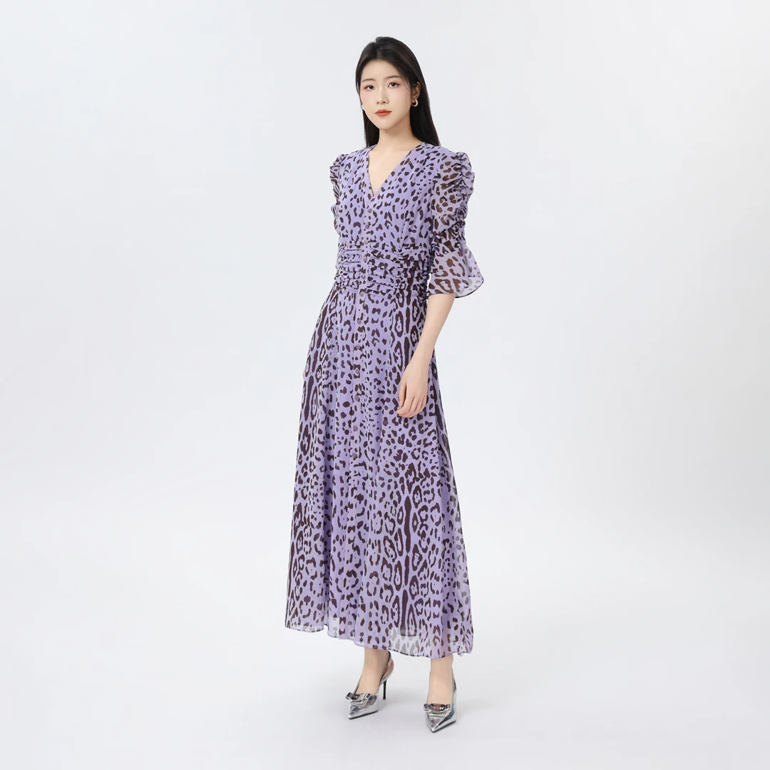 AMASS/阿玛施新款设计师款长裙优雅气质法式茶歇裙时尚550040