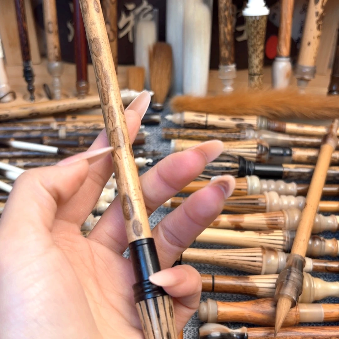 纯毛料2.5 仿宋 梅鹿黑檀
