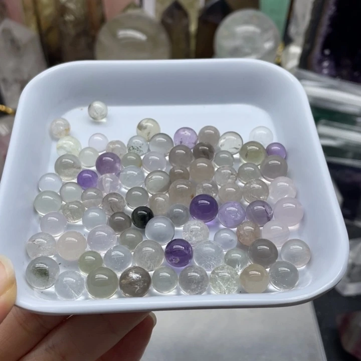 金***海水晶珠宝半成品未镶嵌一盘球36
