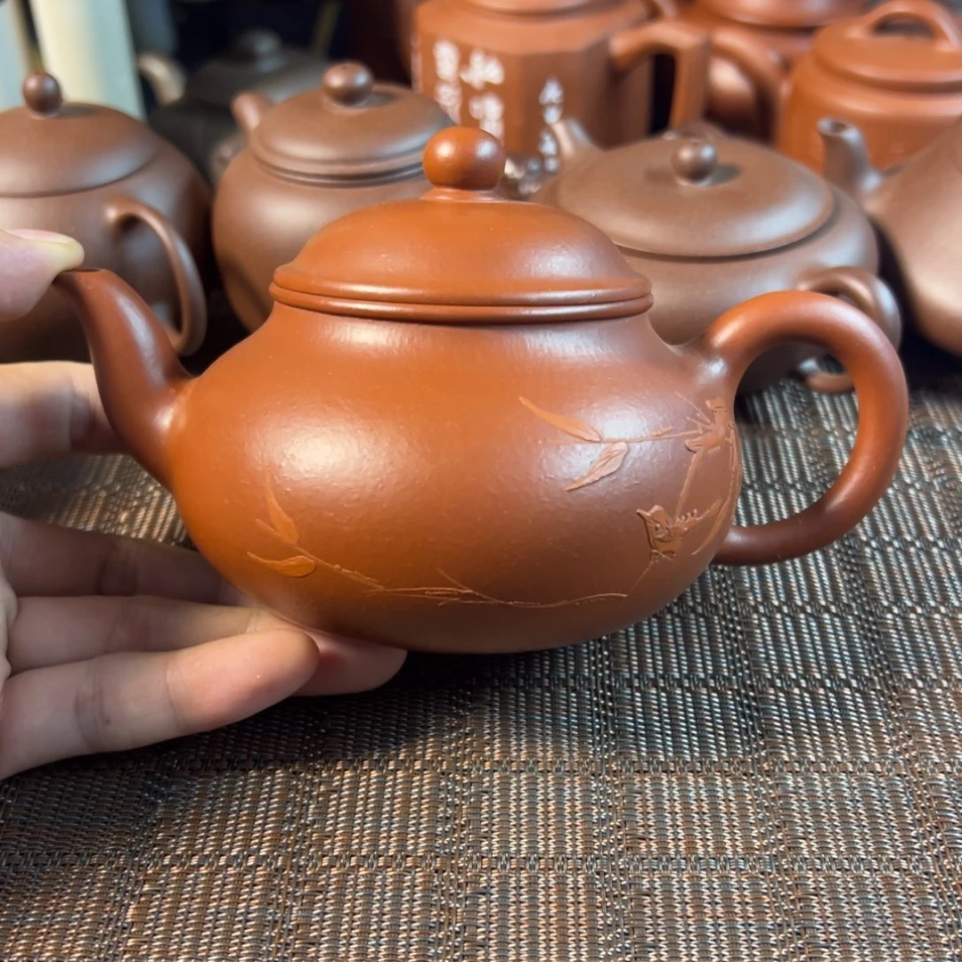 紫砂茶壶宜兴原矿紫砂壶350毫升容量