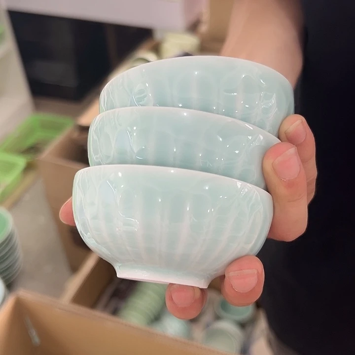 龙泉云间青瓷小米茶器