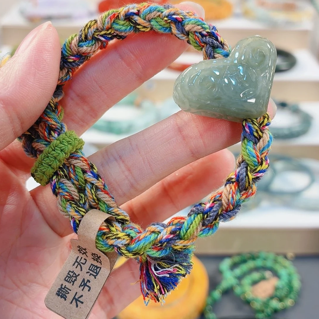 翡翠未镶嵌手链手串