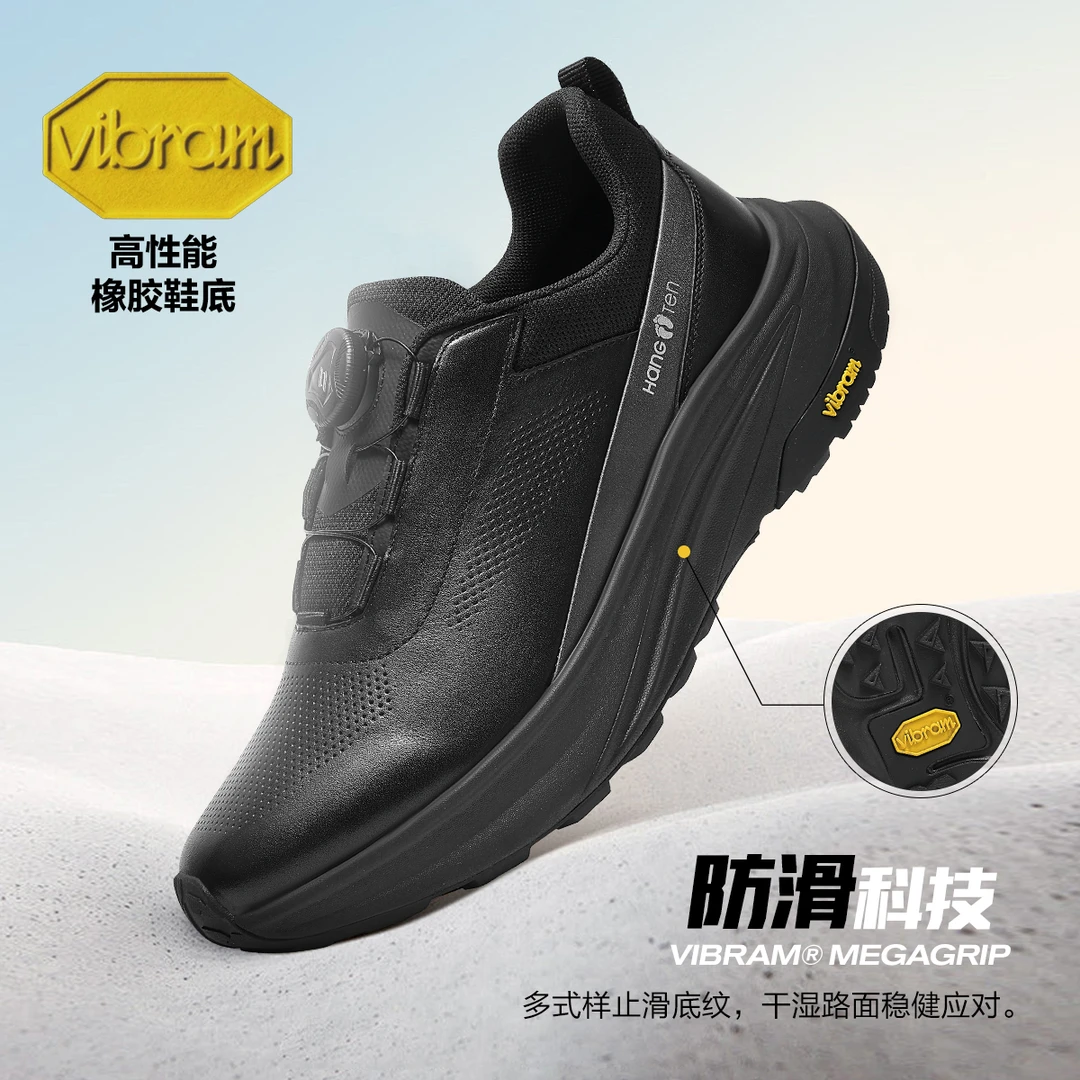 Hang Ten欢腾官方正品运动休闲鞋男2025夏季新款透气旋转扣户外鞋