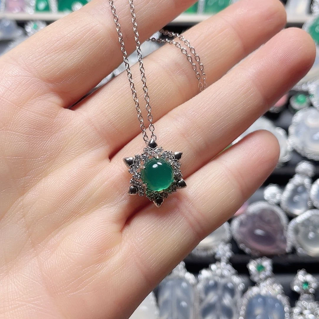 玛瑙/玉髓挂件吊坠合金