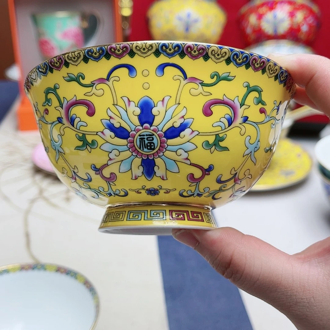【闪购商品】珐琅4.5英寸6黄。。。。。。