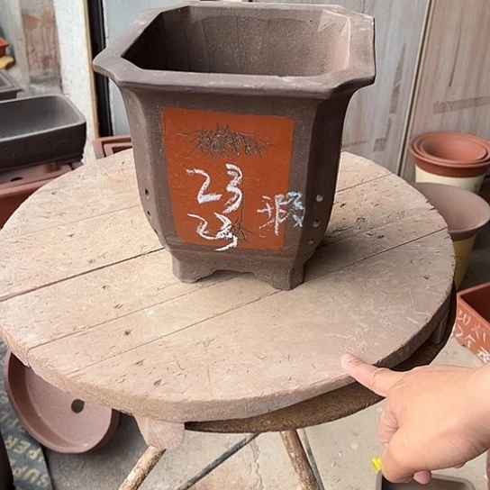 紫砂花盆透气花盆