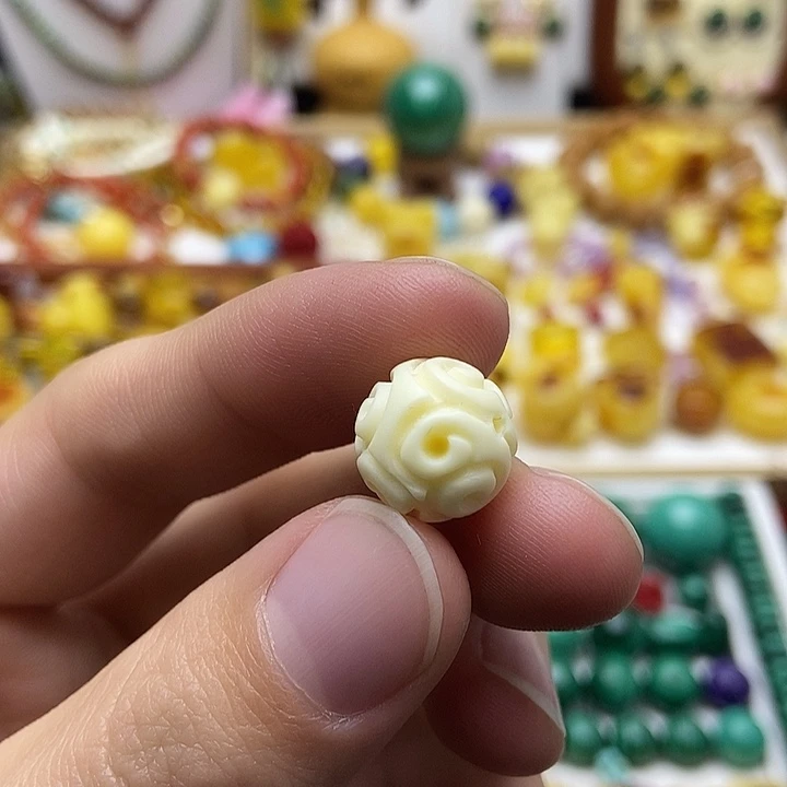 把件菩提根/象牙果回纹珠