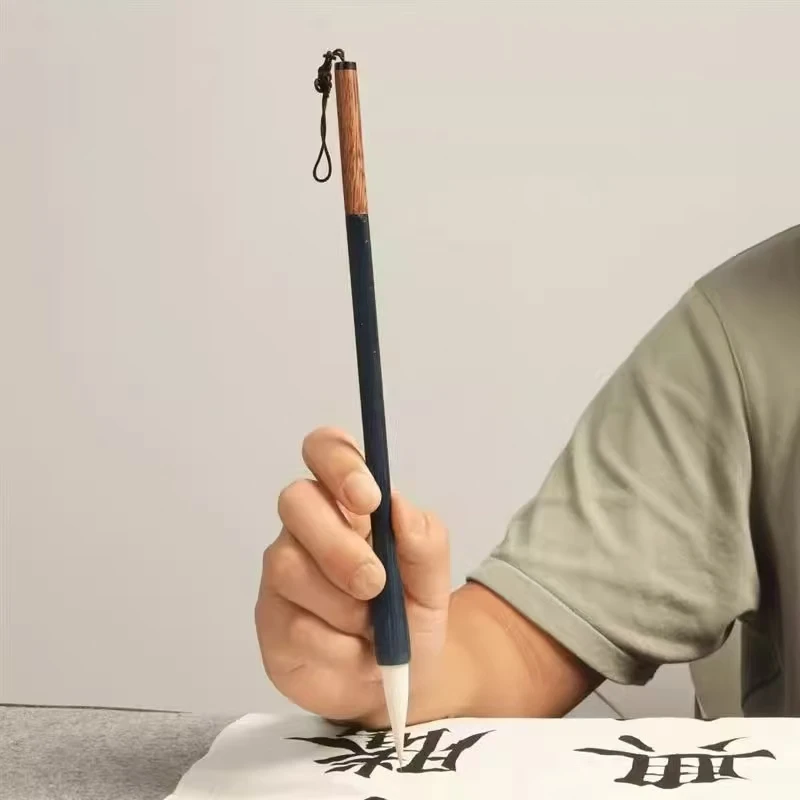 华夏三三同款兼毫毛笔手工制作楷书行书隶书专业练字握笔毛笔