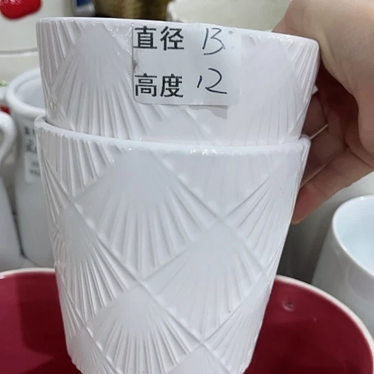 多肉绿植陶瓷花盆9.9包邮，有孔