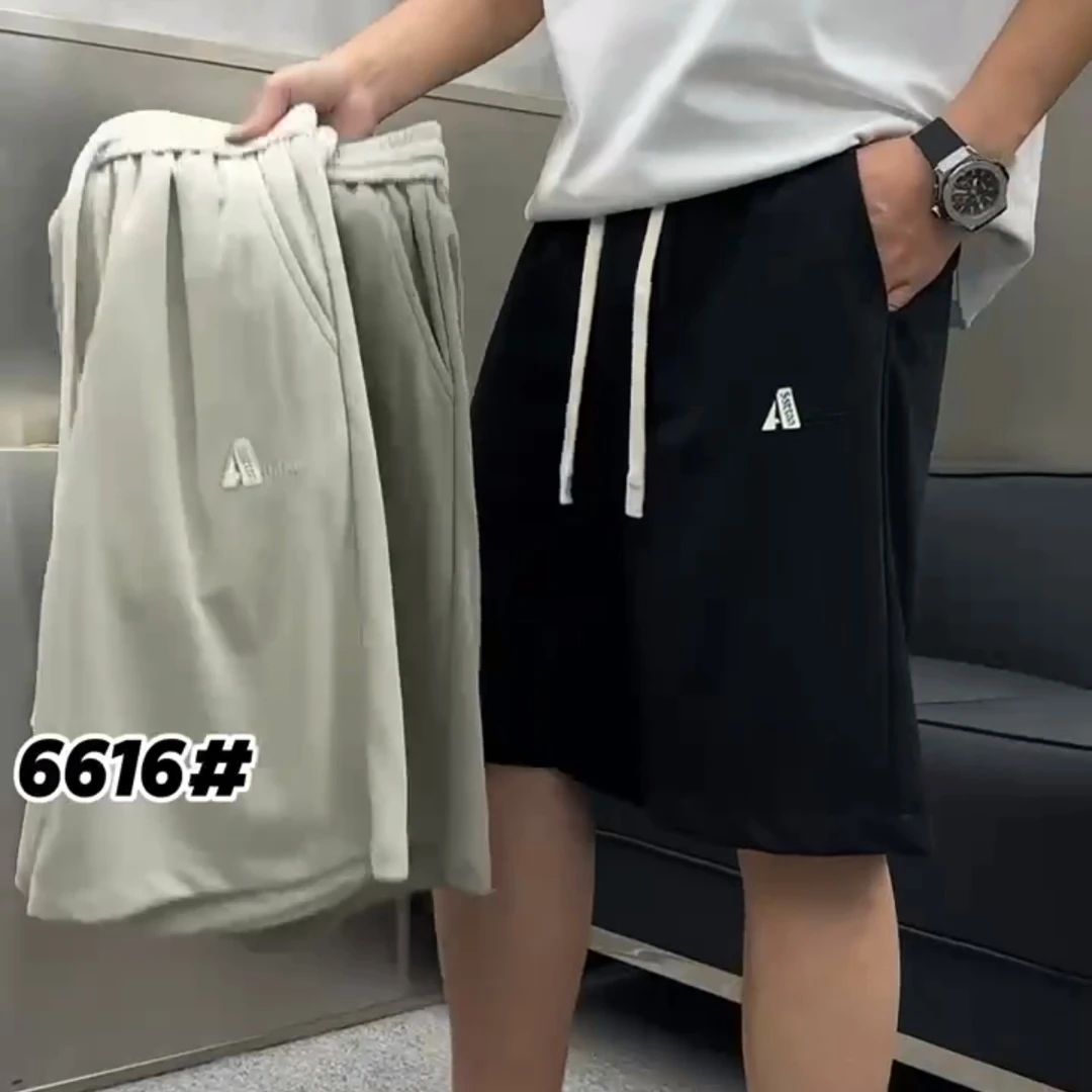 6616男士夏季时尚短裤松紧腰宽松休闲凉爽