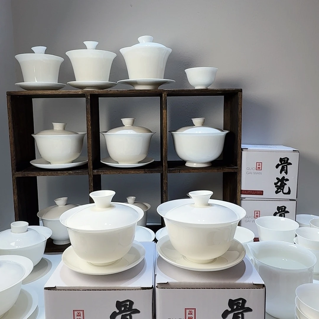 100元宝盖碗➕6个40cc高脚