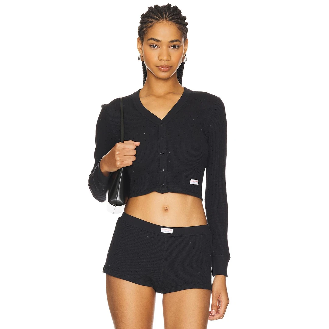 ALEXANDER WANG 开衫 黑色 毛针织衫