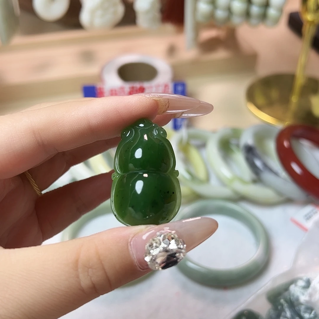 蓝田玉（蛇纹石化大理石玉）未镶嵌手镯