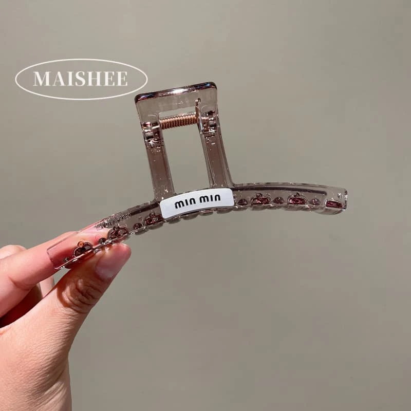 韩国新款高级感一字型发抓后脑勺抓夹洋气盘发13cm鲨鱼夹子Z0043