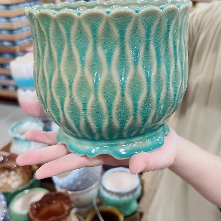 有孔，满10元发货多肉陶瓷花盆