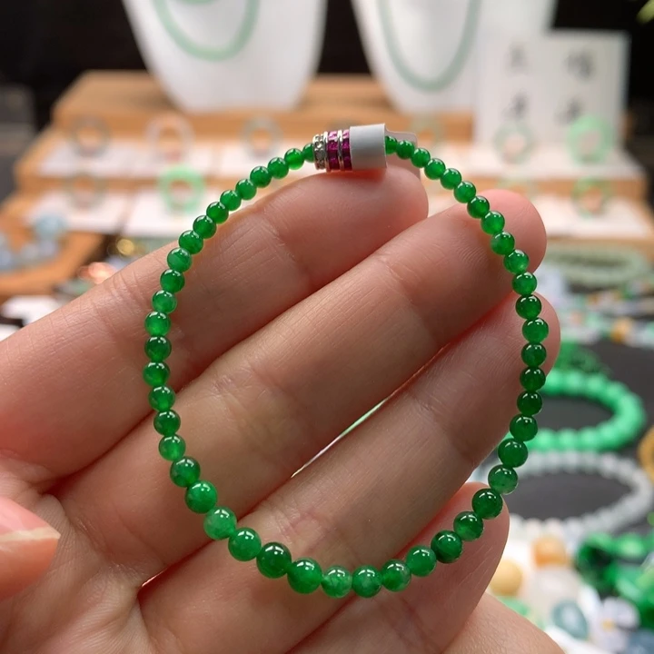 未镶嵌手串翡翠天然缅甸A货翡翠