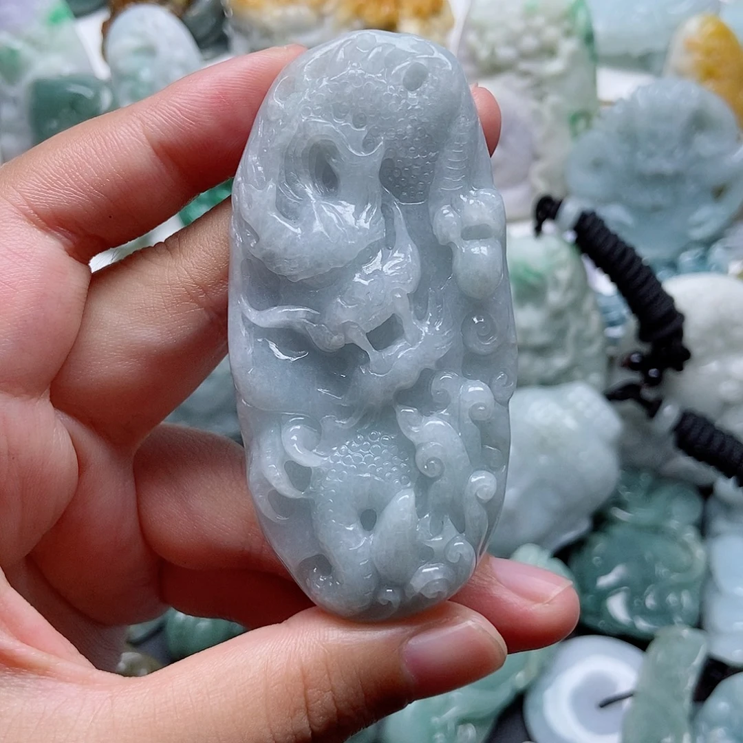 翡翠未镶嵌吊坠(不含链)1
