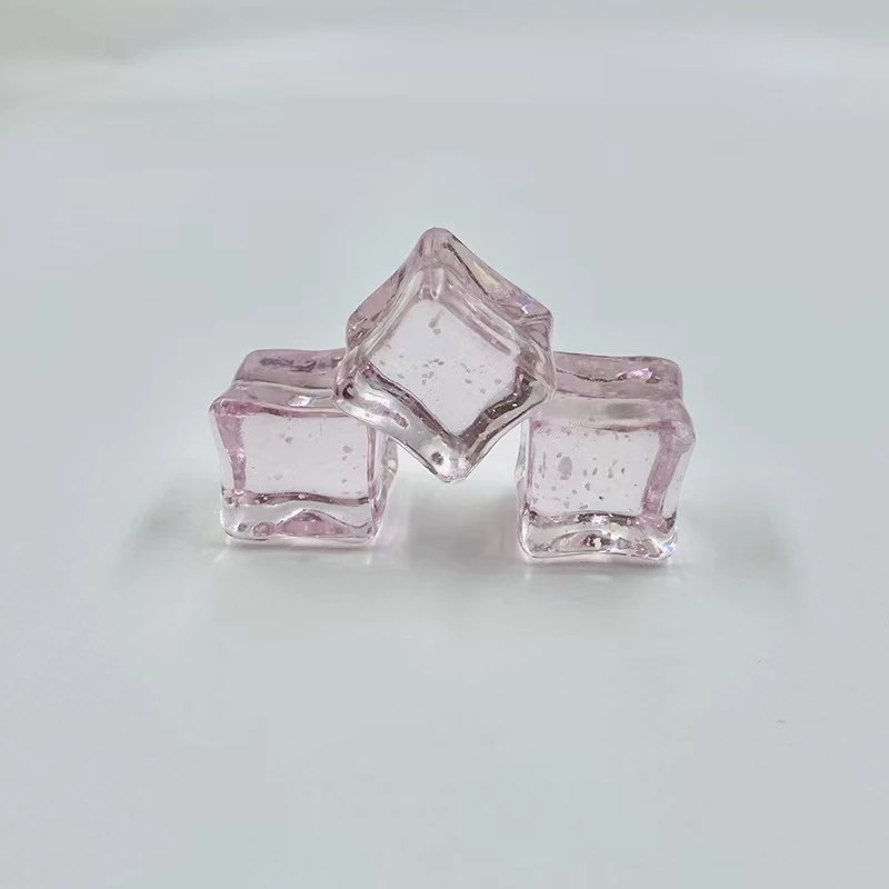 【粉红恋人】 三选一+三连 一包10颗 夜光细闪星空冰块diy配件摆件