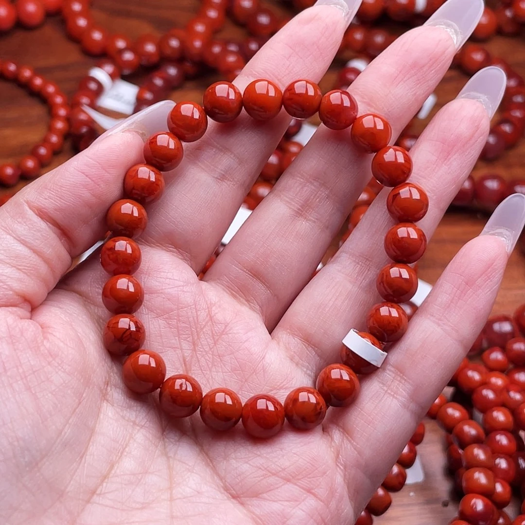 南红玛瑙未镶嵌瓦西云端手串8mm