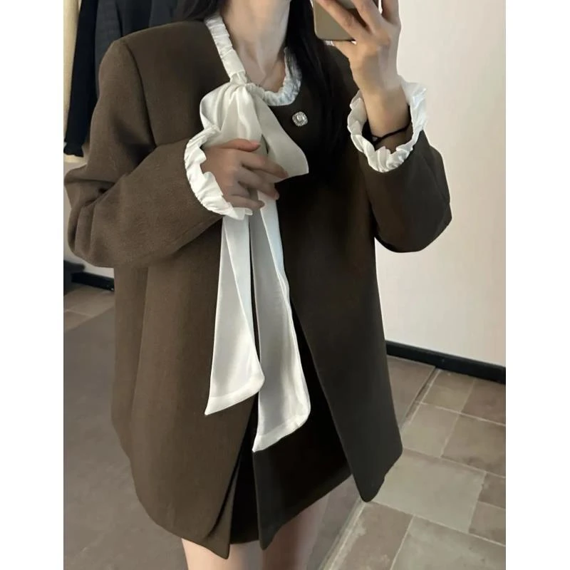 【婷婷】2025秋冬新款时尚洋气休闲风轻熟风8868夹棉加厚套装