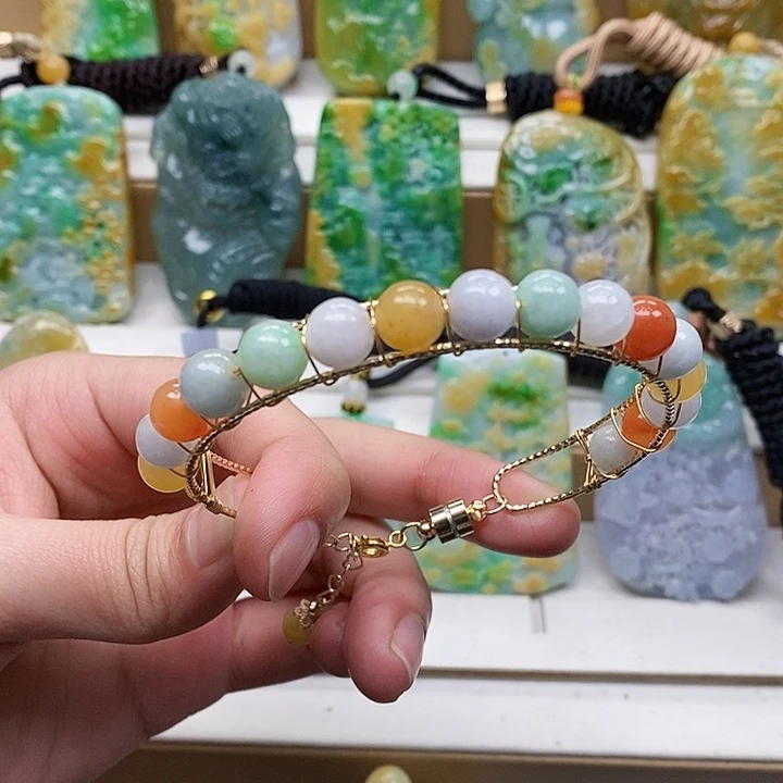 颈饰未镶嵌翡翠翡翠A货