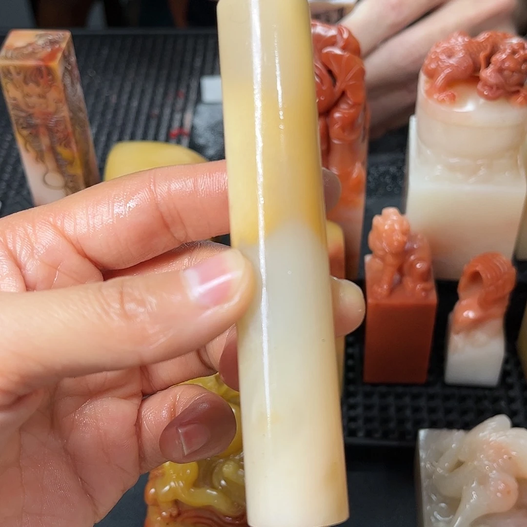 寿山石印石我想吃东西我