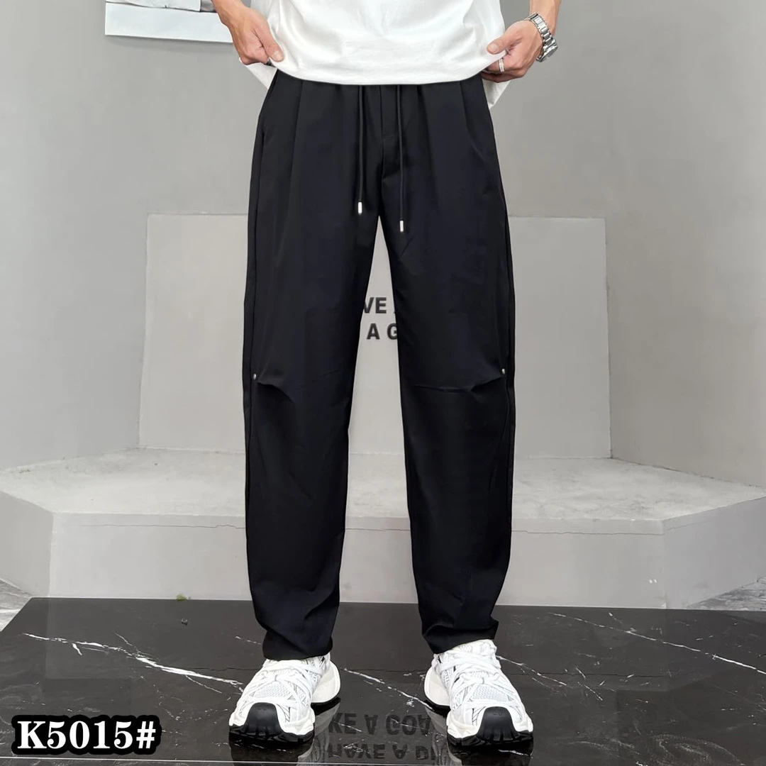 薄款休闲裤直筒裤男士运动九分裤工装裤直筒5015