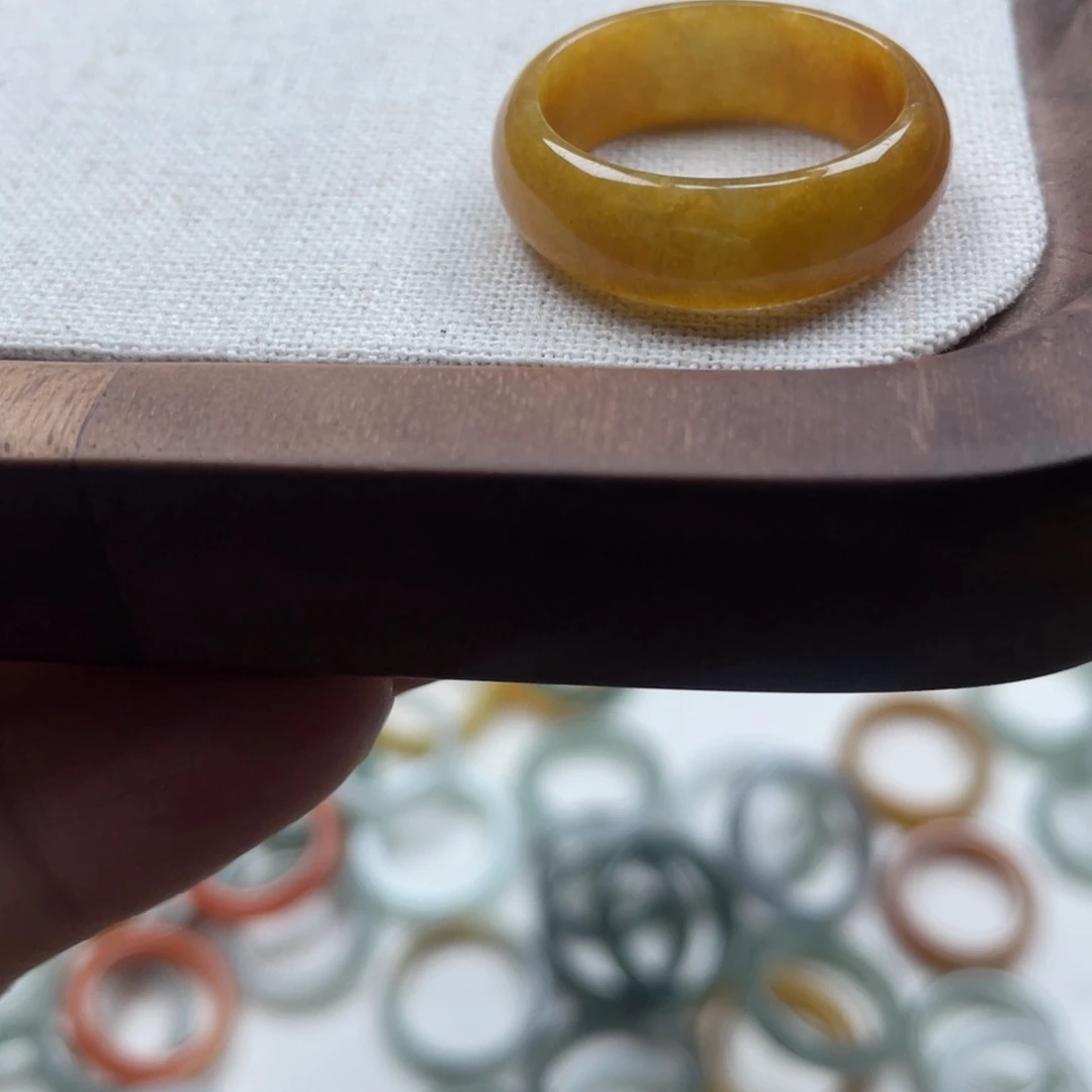 翡翠戒指未镶嵌25 号 港码 21