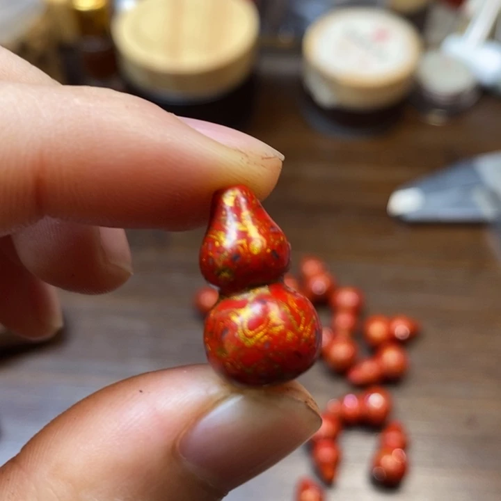 大漆工艺品其他红金葫芦