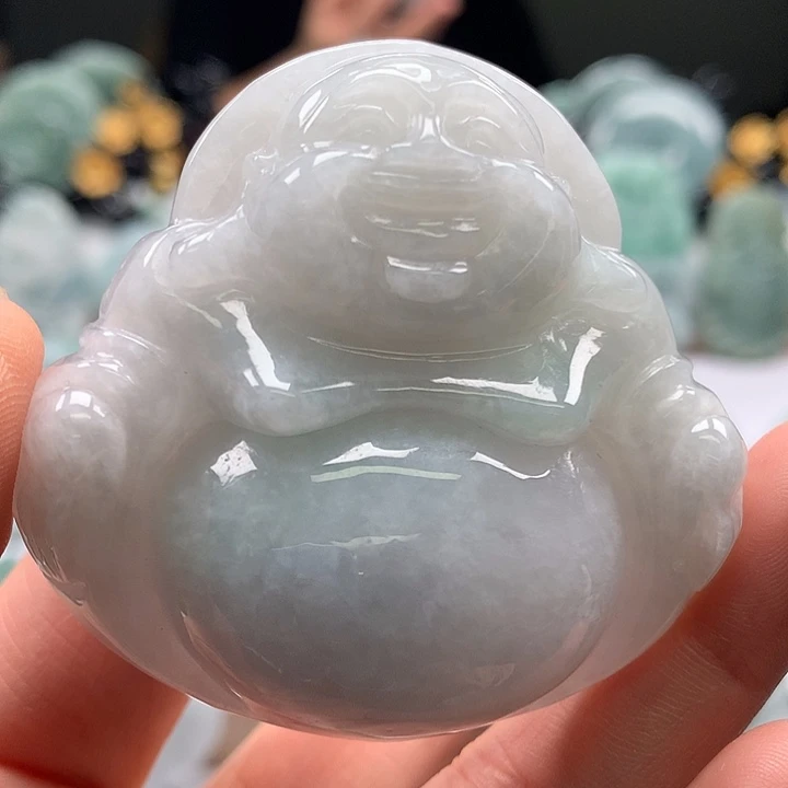 翡翠未镶嵌颈饰大佛福利卡厚14+