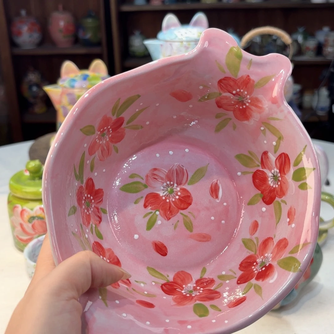 景德镇手绘高温釉下彩陶瓷茶具