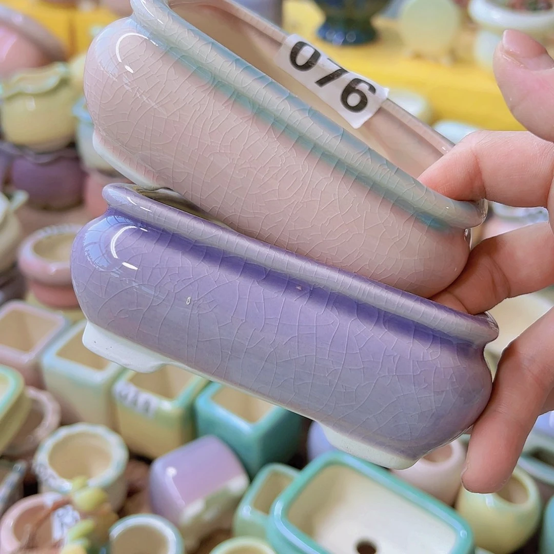 红陶陶瓷花盆当场满12包邮